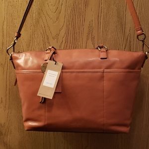 Leather tote